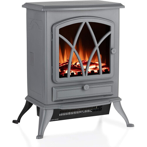 Warmlite Warmlite WL46018G Grey 2KW Electric Fire Stove 1
