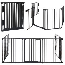 Baby Safety Fence & Fireplace Gate - Metal Pet Playpen 3.05m Long Room Divider 2010074