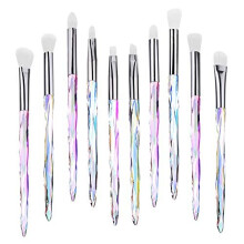 Kingtree Ögonskugga Makeup Borstar, 10PCS Crystal Borstar för Ögonmakeup