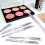 Kingtree Ögonskugga Makeup Borstar, 10PCS Crystal Borstar för Ögonmakeup 5
