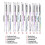 Kingtree Ögonskugga Makeup Borstar, 10PCS Crystal Borstar för Ögonmakeup 7