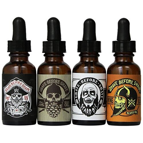 Grave Before Shave Έλαιο Γένια 4 Πακέτο