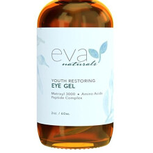Eye Gel - Larger Size 2 oz Bottle - Best Firming Eye Cream Treatment for Dark Circles, Puffy Eyes, Crow's Feet, Fine Lines & Under Eye Wrinkles by Eva