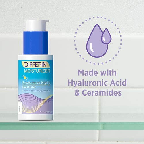 Differin Restorative Night Moisturizer, 1 pack, 2.5 fl oz 2