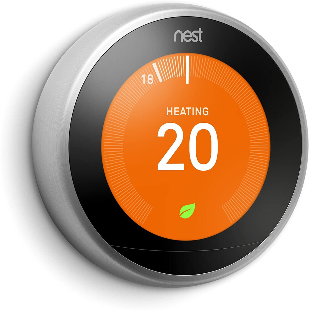 Google Nest Learning Thermostat 3rd Generation Stainless Steel