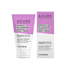 ACURE Radically Rejuvenating Whipped Night Cream | 100% Vegan | Provides Anti-Aging Support | Multi-Peptides, Ferulic Acid & Vitamin C - Hydrates & Re