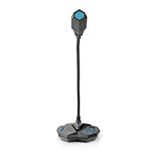 Gaming-Mikrofon | Verwendet für: Computer/Desktop | USB | Anschlussausgang: 1x 3,5 mm Audioausgang | Ein/Aus-Taste | Kopfhöreranschluss