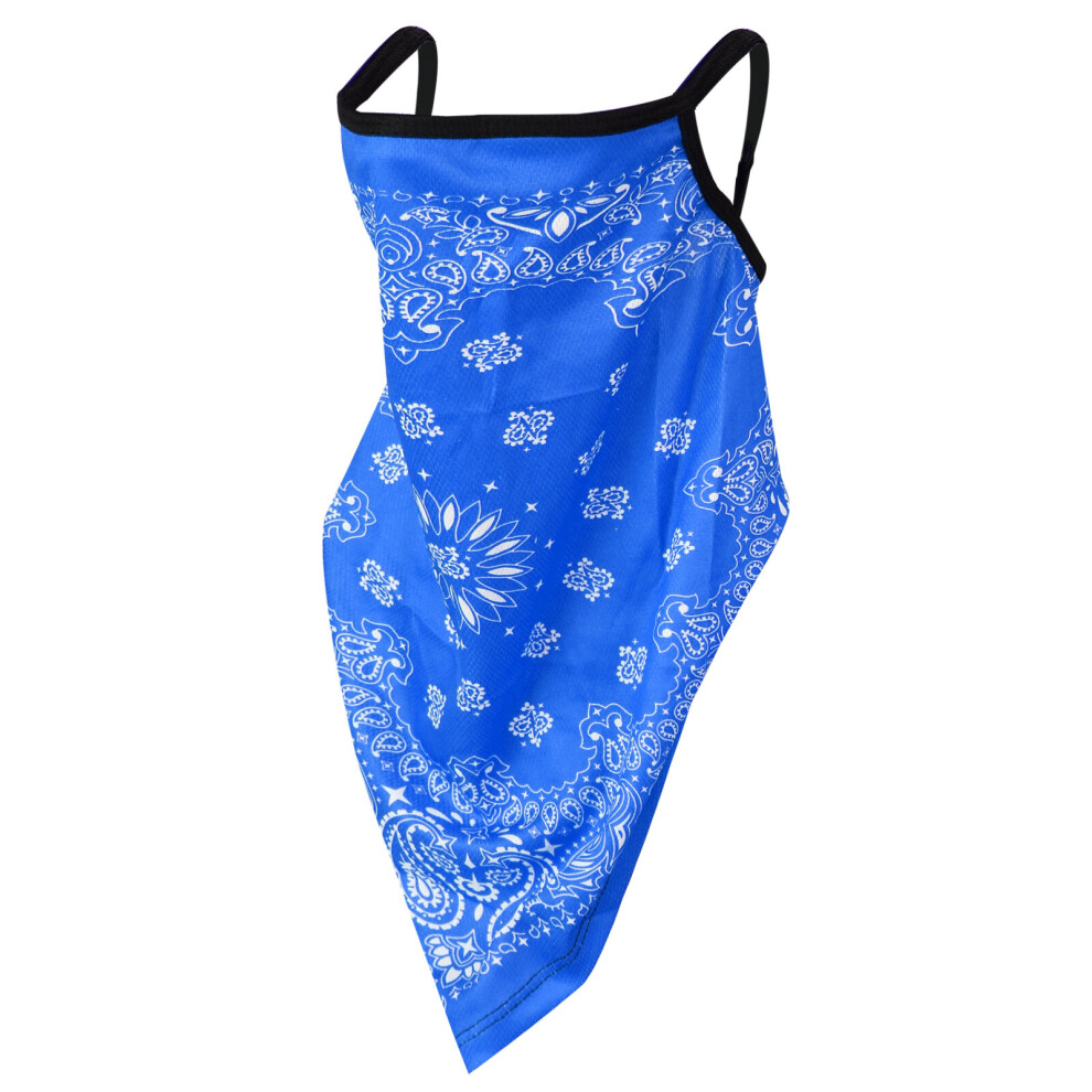 (Blue Paisley) Neck Gaiter Mask Rave Bandana Face Mask Scarf Blue,Multicoloured 5056368009174