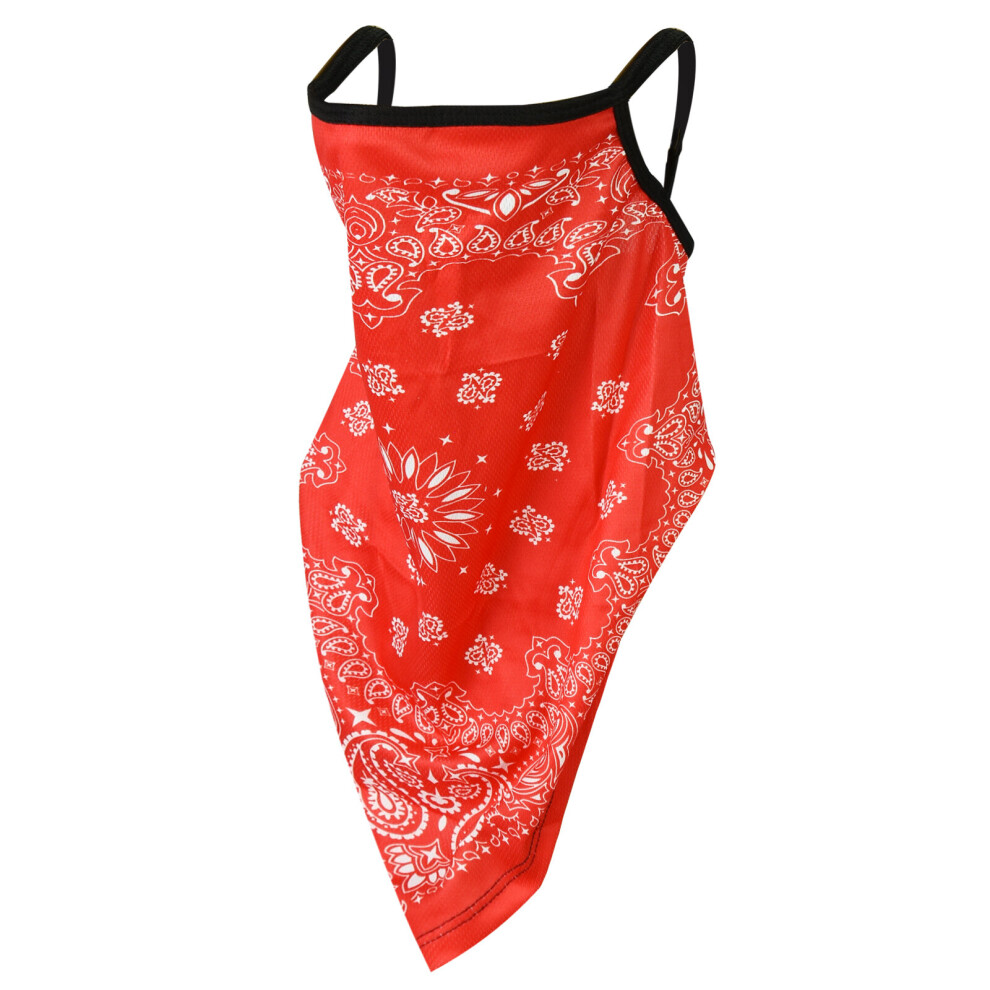 (Red Paisley) Neck Gaiter Mask Rave Bandana Face Mask Scarf Red,Multicoloured 5056368009167