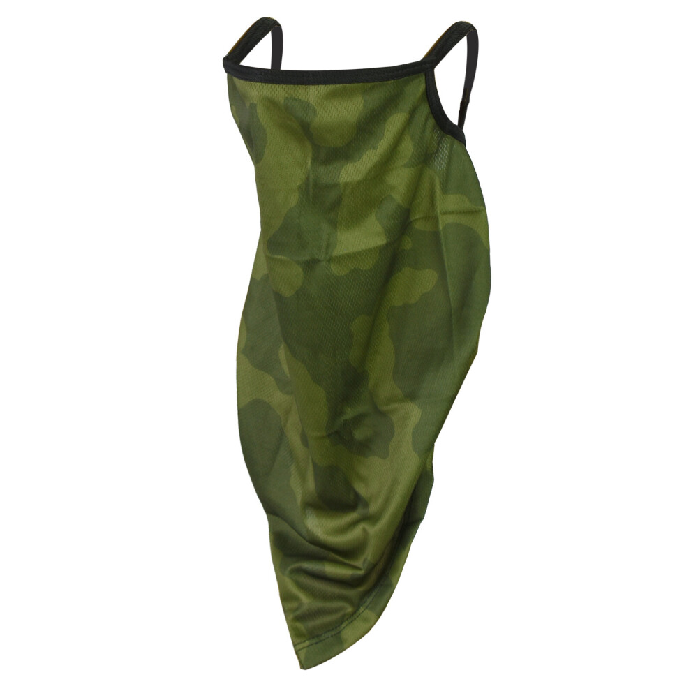 (Green Camouflage) Neck Gaiter Mask Rave Bandana Face Mask Scarf Green,Multicoloured 5056368010941