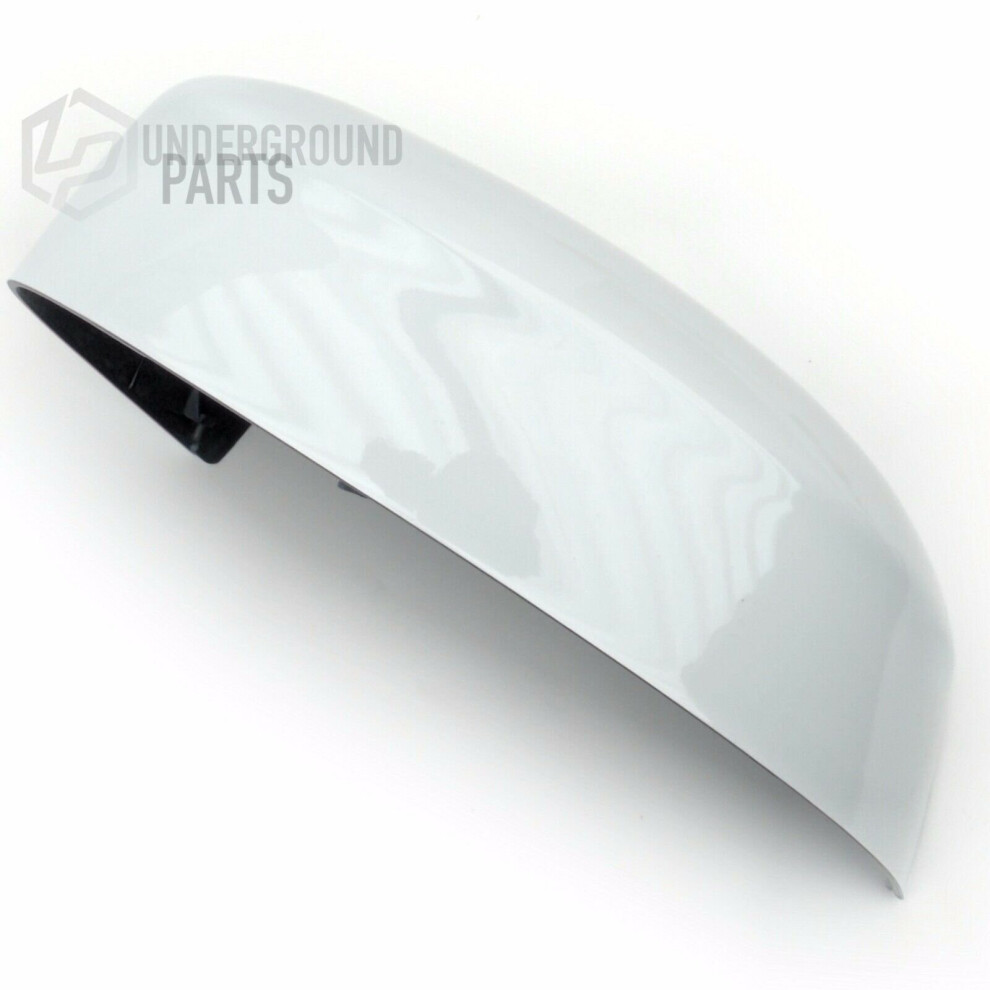 Frozen White Wing Mirror Cover Cap  Left Passenger Side to fit Ford Focus 2008 - 2018