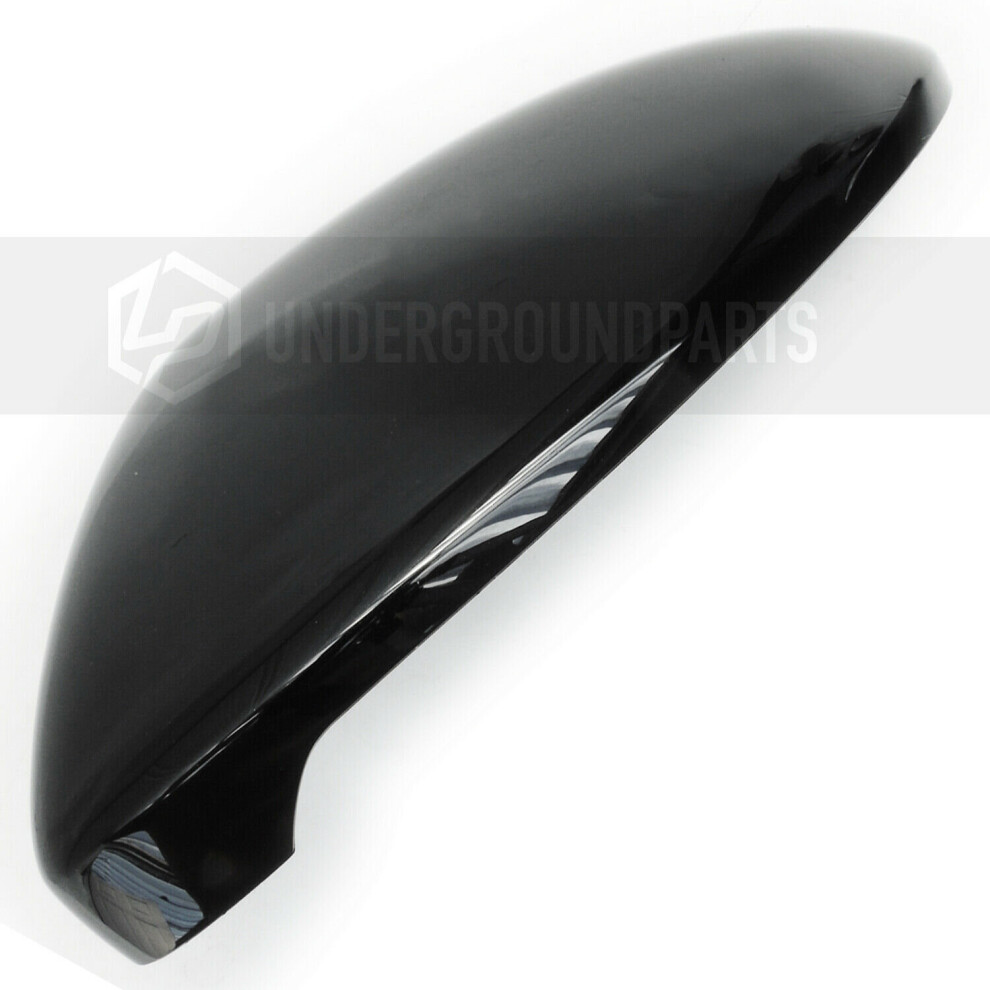 Deep Black Pearl Metallic Door Wing Mirror Cover Left Passenger Side to fit VW Golf Mk7 2013 - 2019