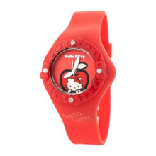 HELLO KITTY HK7158LS-18 ur. Quartz, rød. Dameur.
