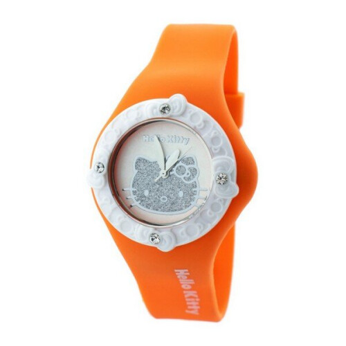 HELLO KITTY HK7158LS-02 ur. Quartz, orange. Dameur.