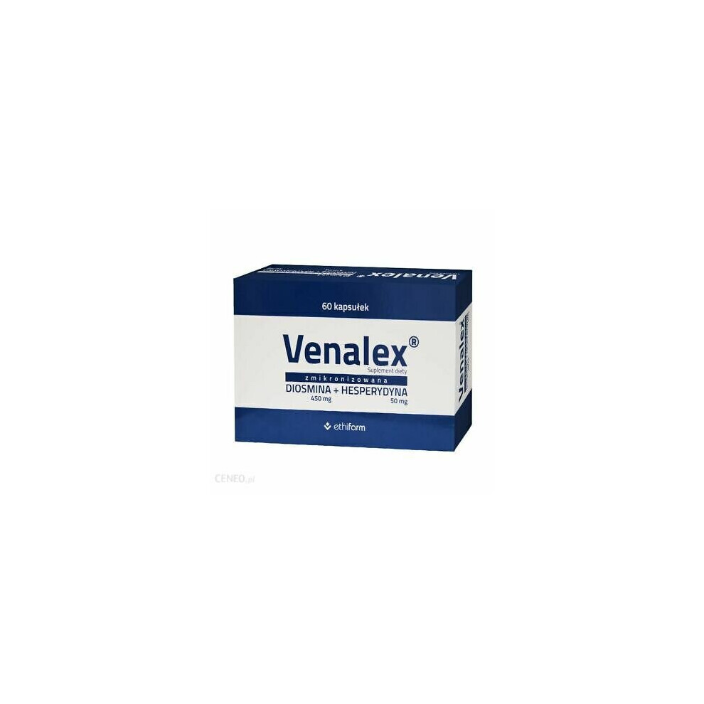 VENALEX 60 CAPS  DIOSMIN & HESPERIDIN VARICOSE HEMORRHOIDS DETRALEX