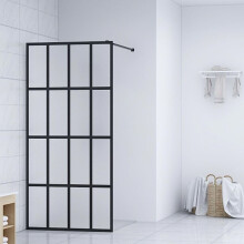 vidaXL Duschwand für Walk-in Dusche Mattes Sicherheitsglas 118x190 cm