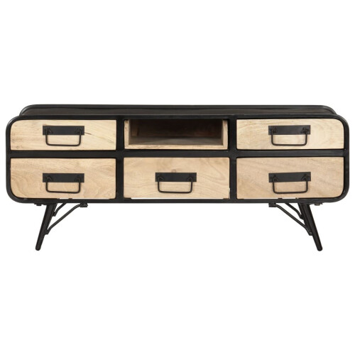 vidaXL Solid Mango Wood Coffee Table Living Room Furniture Accent Side Table 2