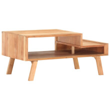 vidaXL Solid Acacia Wood Coffee Table Living Room Furniture Accent Side Table