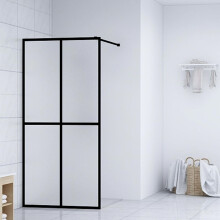 vidaXL Walk-in Shower Screen Frosted Tempered Glass Enclosure Walls Cubicle