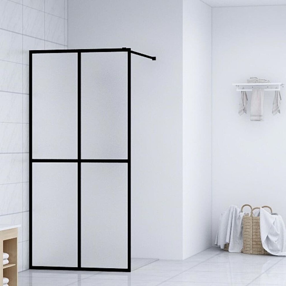 vidaXL Walk-in Shower Screen Frosted Tempered Glass Enclosure Walls Cubicle