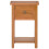 vidaXL Solid Oak Wood Magazine Table with Drawer - Compact Rustic Storage Side Table with Shelf (35x27x55 cm) 3