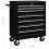 vidaXL Workshop Tool Trolley with 7 Drawers Black Garage Tool Storage Cabinet 7