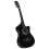 vidaXL Western Classical Cutaway Guitar with 6 Strings Black 38" Instrument 1