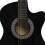 vidaXL Western Classical Cutaway Guitar with 6 Strings Black 38" Instrument 5