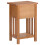 vidaXL Solid Oak Wood Magazine Table with Drawer - Compact Rustic Storage Side Table with Shelf (35x27x55 cm) 5