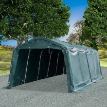 vidaXL Removable Livestock Tent PVC 550 g/m² 3.3x8 m Dark Green Sheep House