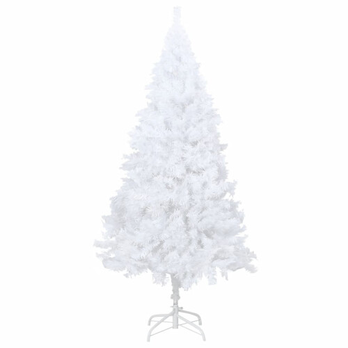 vidaXL Artificial Christmas Tree with Thick Branches White 240cm PVC Decor 1