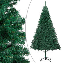 vidaXL Artificial Christmas Tree with Thick Branches Green 240cm PVC Decor