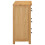 vidaXL Kommode 80x35x75 cm Massivholz Eiche 5