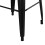 VidaXL vidaXL 2x Bar Stools Stackable Black Metal Kitchen Chairs High Counter Seats 5