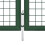 VidaXL vidaXL Gartentor aus Stahl 350 x 100 cm Grün 4