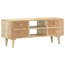 vidaXL TV-bord 110x30x45 cm massivt mangotræ