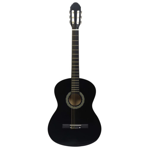 vidaXL Classical Guitar 4/4 39" Black Bag Beginner String Music Instrument 2