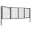 VidaXL vidaXL Gartentor aus Stahl 350 x 75 cm Anthrazit 2