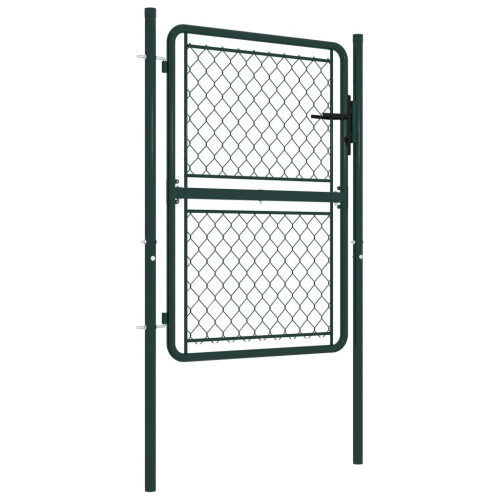 VidaXL vidaXL Gartentor aus Stahl 100 x 125 cm Grün 1