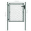 VidaXL Garden Gate Steel 100x75 cm Green 4