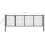 VidaXL vidaXL Gartentor aus Stahl 350 x 75 cm Anthrazit 5