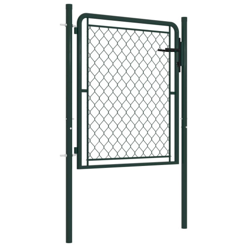 VidaXL vidaXL Gartentor aus Stahl 100 x 100 cm Grün 1