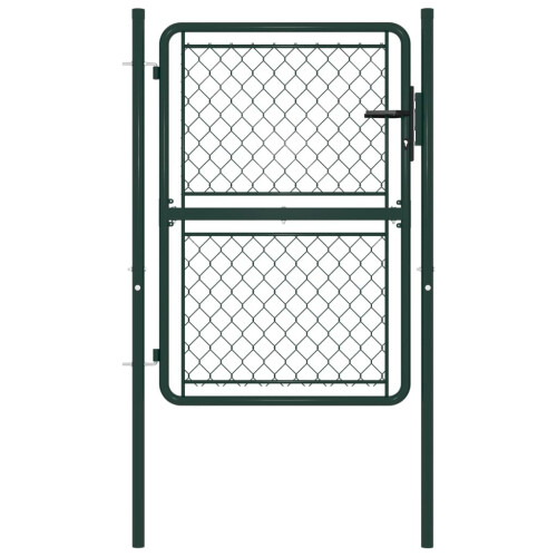 VidaXL vidaXL Gartentor aus Stahl 100 x 125 cm Grün