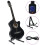 vidaXL Western Guitar Set 12 Piece with Equalizer and 6 Strings Black Guitar 4