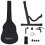 vidaXL Western Classical Guitar Set 12 Piece with 6 Strings Black 38" Guitar 4