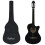 vidaXL Western Guitar Set 12 Piece with Equalizer and 6 Strings Black Guitar 1