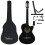 vidaXL Western Guitar Set 12 Piece with Equalizer and 6 Strings Black Guitar 3