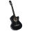vidaXL Western Guitar Set 12 Piece with Equalizer and 6 Strings Black Guitar 7