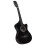 vidaXL Western Classical Guitar Set 12 Piece with 6 Strings Black 38" Guitar 6