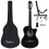 vidaXL Western Classical Guitar Set 12 Piece with 6 Strings Black 38" Guitar 2